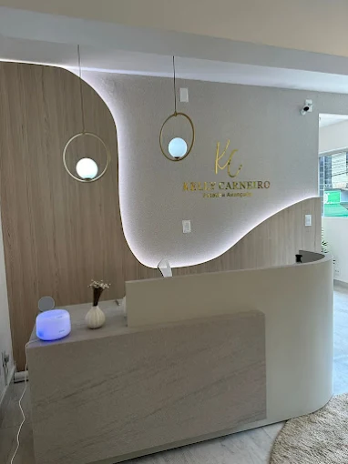 Recepção da clínica de estética da Dra. Kelly Carneiro